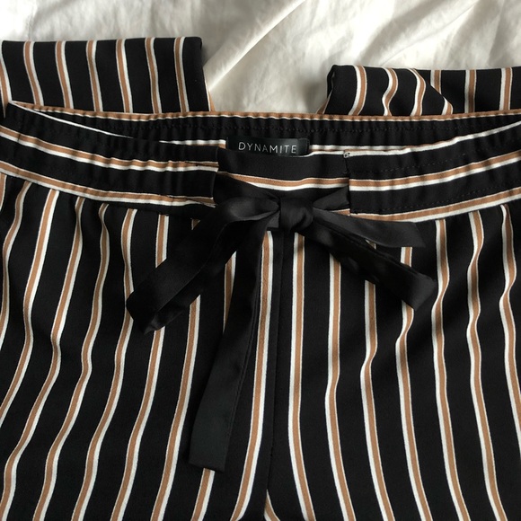 Striped work pants, M, Dynamite, a bit stretchy - Picture 1 of 5